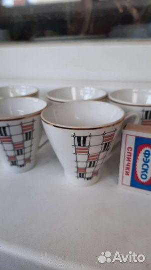 Кофейные чашки гдр цена за 5 чашек
