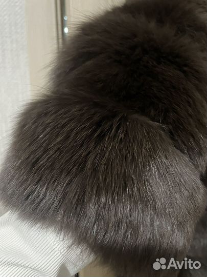 Шуба натуральная песец