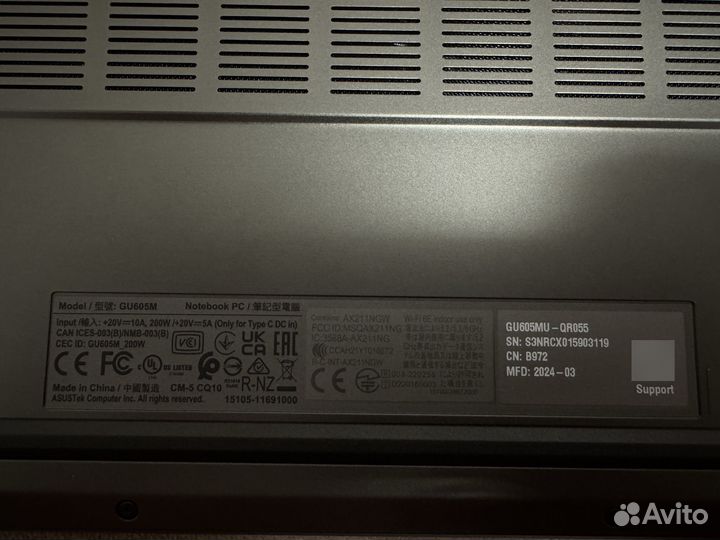 Ноутбук asus ROG Zephyrus 16