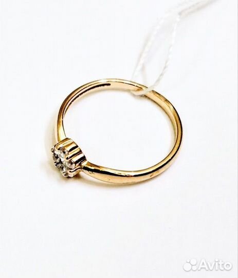 Золотое кольцо с камнем 15,5р