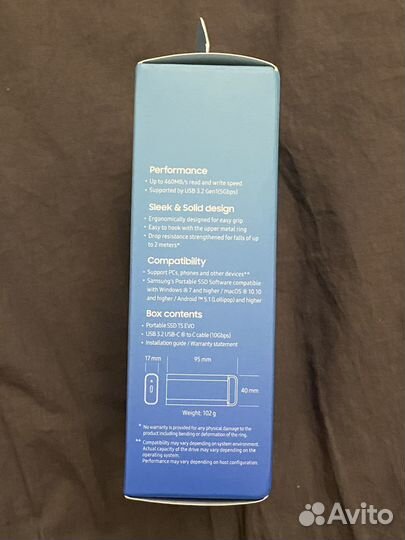 SSD Samsung T5 EVO 8Tb Новый
