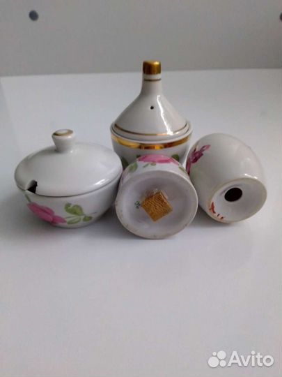 Красивый Набор из Фарфора для специй
