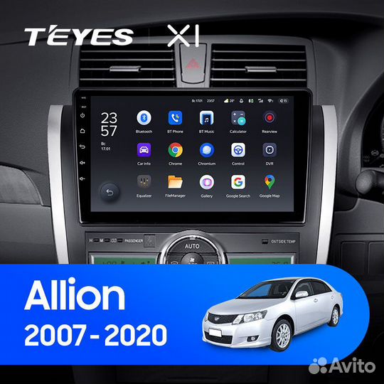 Teyes X1 9 для Toyota Allion 2007-2020