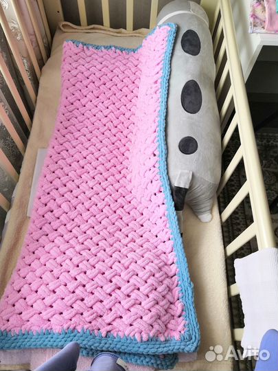 Плед детский плюшевый