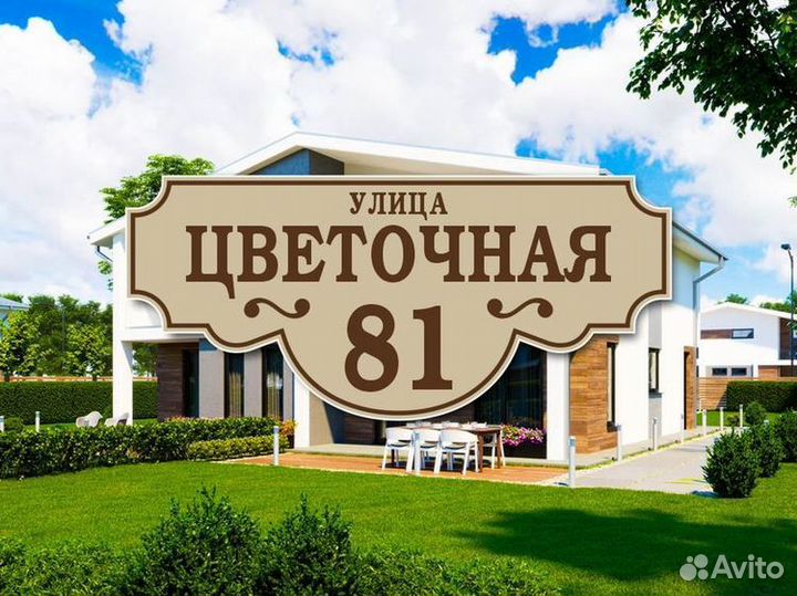 Таблички адресные