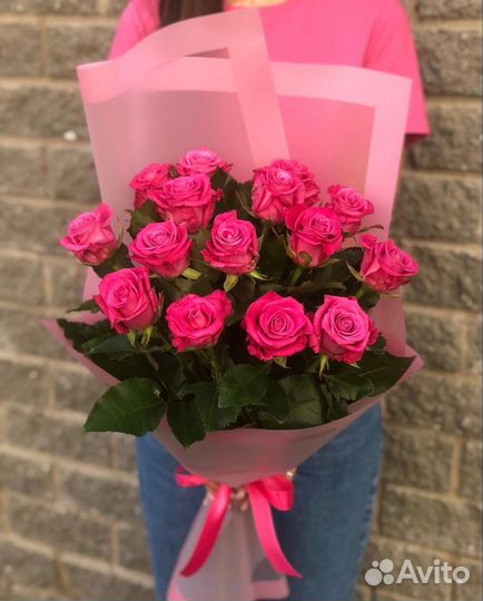 Цветы розы букет