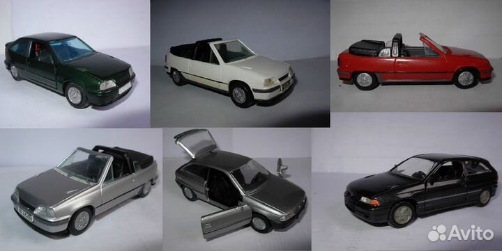 1/43 модели Opel разные металл 1:43 Gama Schuco