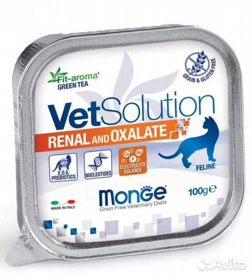 Monge VetSolution Ренал влажный корм для кошек