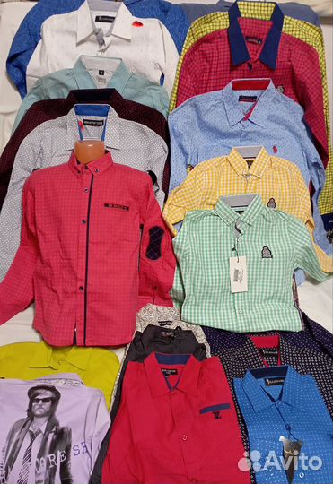 Рубашка подростковая на мальчиков