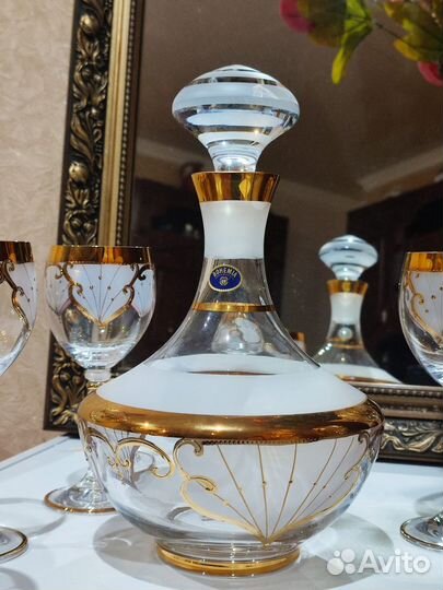 Набор графин с бокалами Богемия Чехия