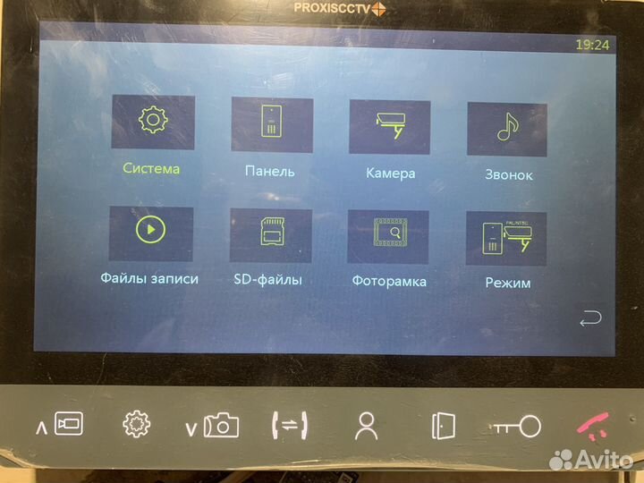 Панель домофона сенсорная