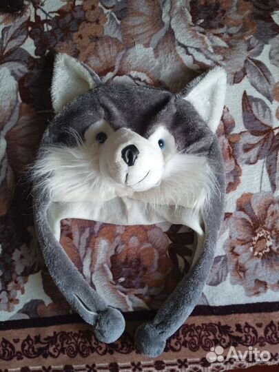 Шапка с ушками Хаска