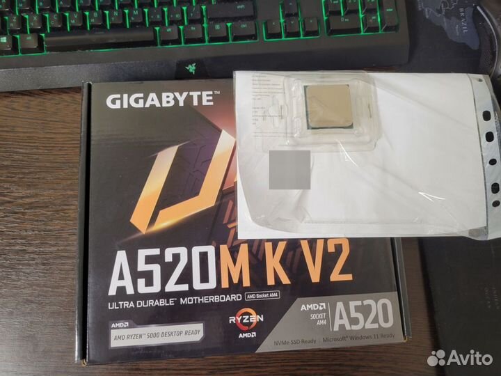 Новый комплект Ryzen 5 5500 + Материнка A520/B450