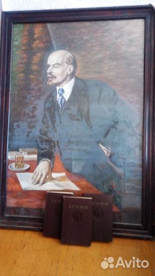 Портрет Ленина. Холст. Масло