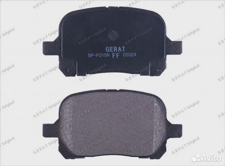 Тормозные колодки Gerat BP-F015N (передние) Normal