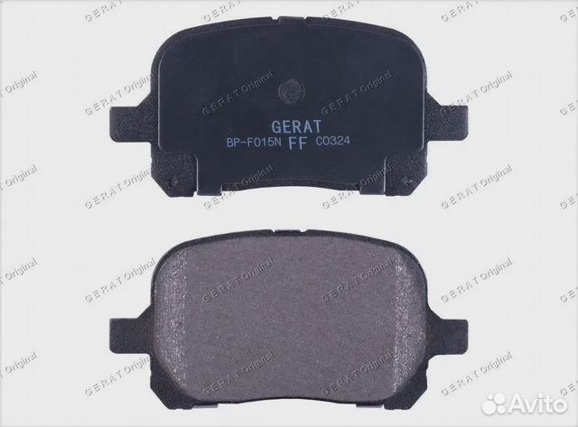 Тормозные колодки Gerat BP-F015N (передние) Normal