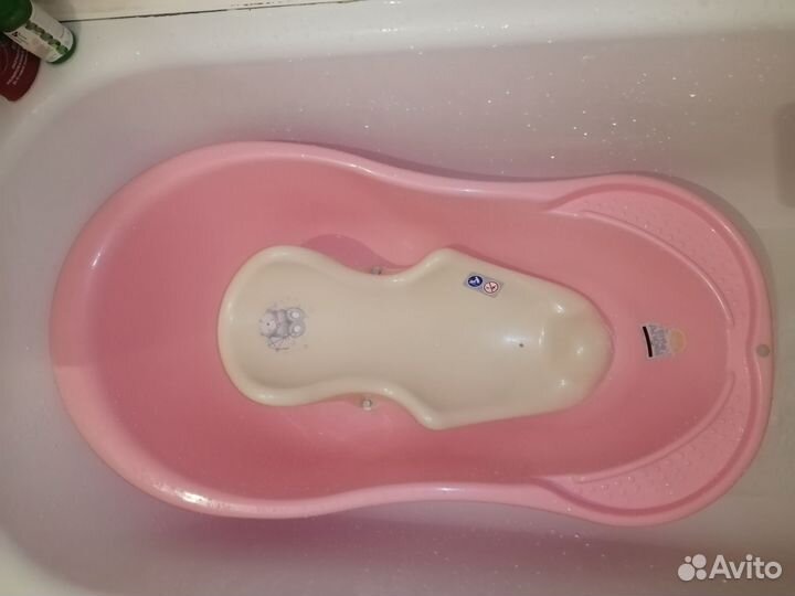 Ванночка горка для купания новорожденных детская