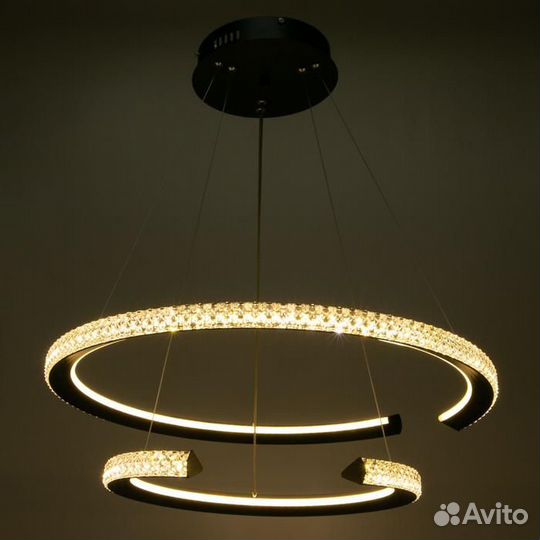 Люстра с пду 1540/2 LED 240Вт 3000-6000К диммер че