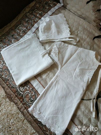 Набор для крещения+конверт на выписку летний