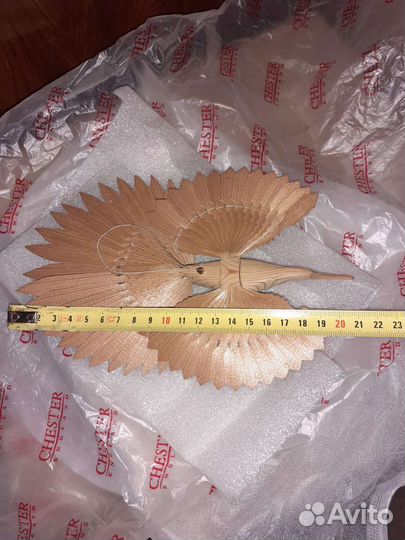 Птица счастья, дерево, щепа, сувенир