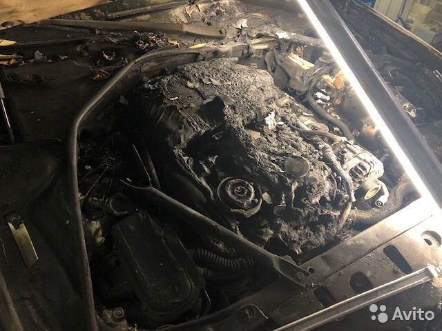 сгорел двигатель машины