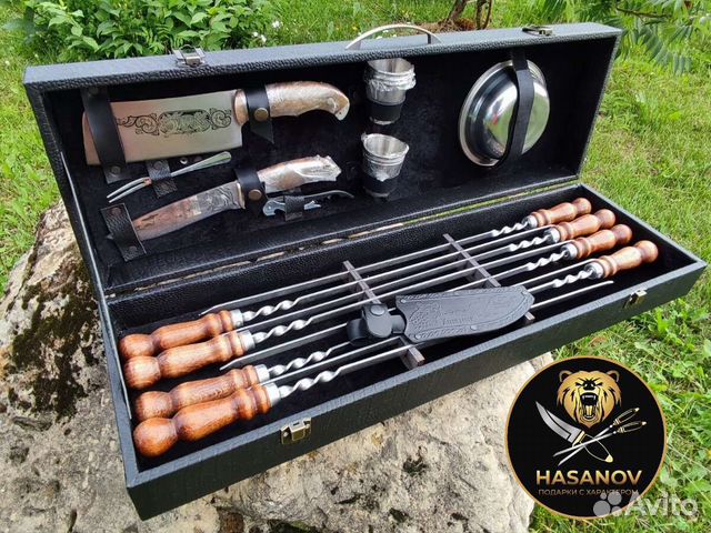 Шашлычный набор для пикника подарочный