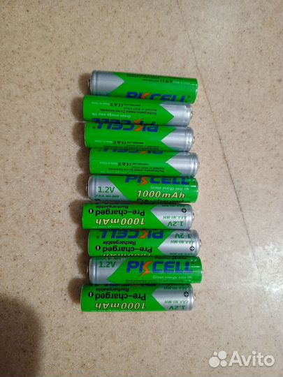 Аккумуляторные батарейки 1,2v ааа 1000mAh