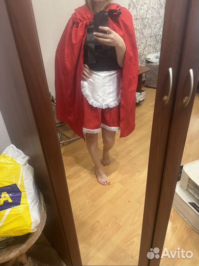 Карнавальный костюм красной шапочки взрослый