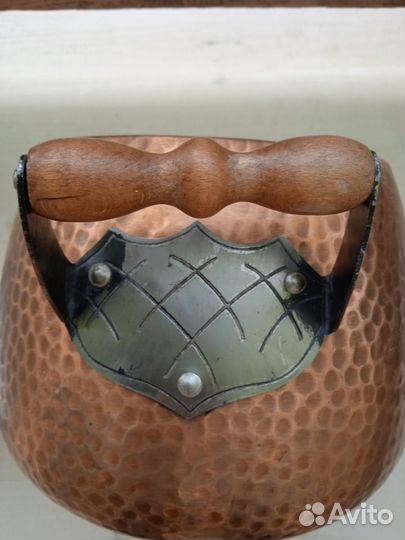 Антикварная медная кастрюля - 3,5л - редкая