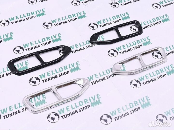 Накладки на выхлоп BMW 7 G11 G12 дорест стиль 760