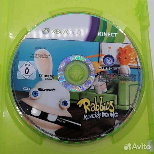 Raving Rabbids Alive Kicking, б/у, множ.царап. анг