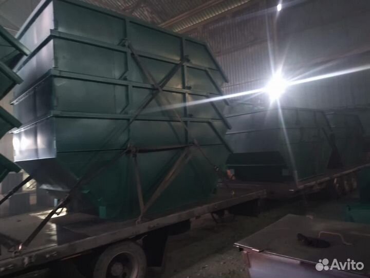 Бункер для мусора 8 м3 лодочка