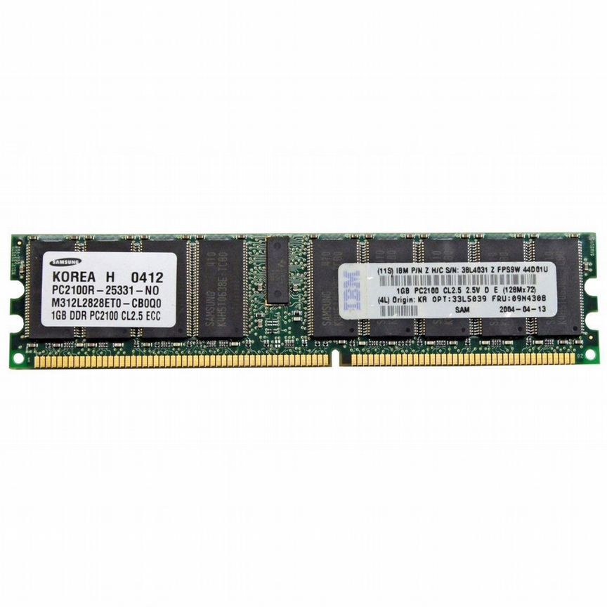 [09N4308] Оперативная Память Ibm Ddr 1gb 09n4308