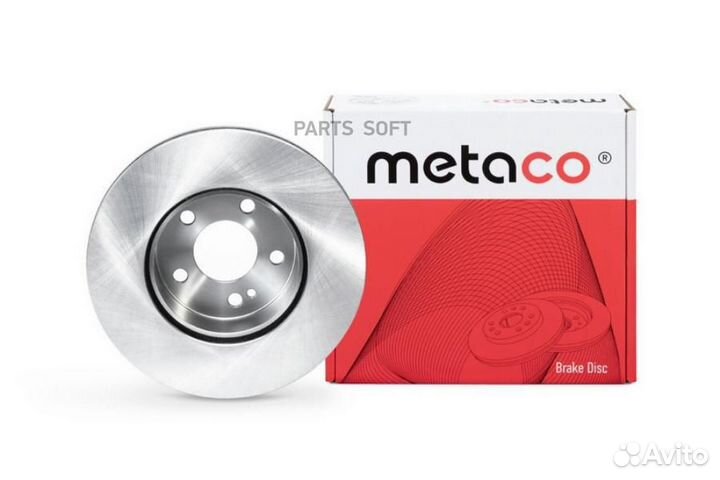 Metaco 3050-506 Диск тормозной передний вентилируемый