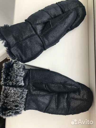 Варежки натуральный мех новые