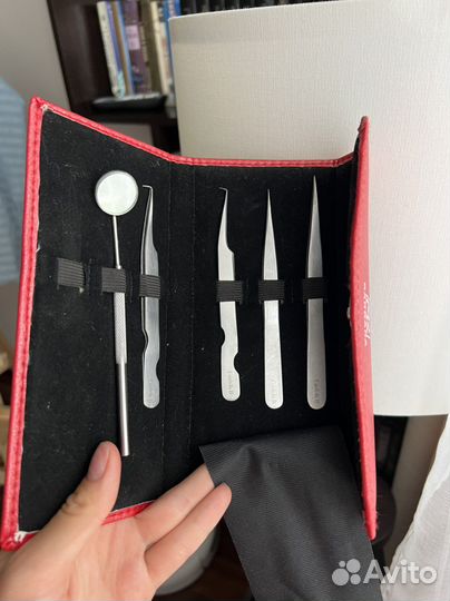 Пинцет для наращивания ресниц Lash&B