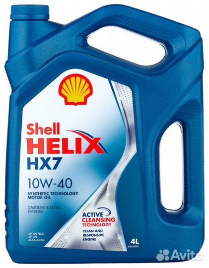 Моторное масло shell Helix HX 7 10W-40