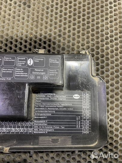 Крышка блока предохранителей Ауди 80 B4 Audi