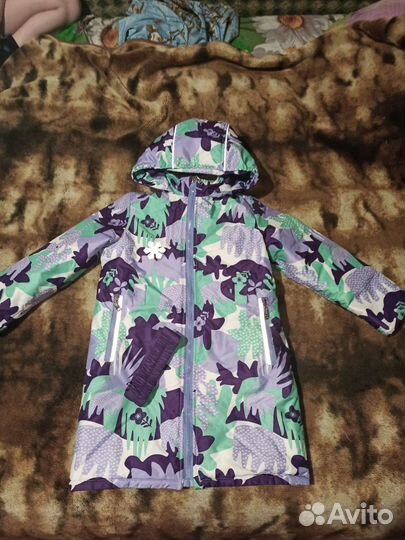 Пальто для девочки 122-128