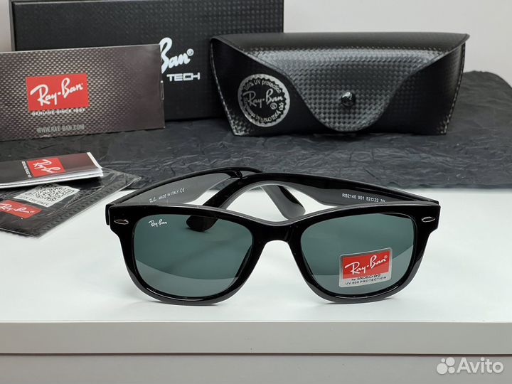Солнцезащитные очки rayban стекло с футляром