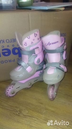 Роликовые коньки детские раздвижные