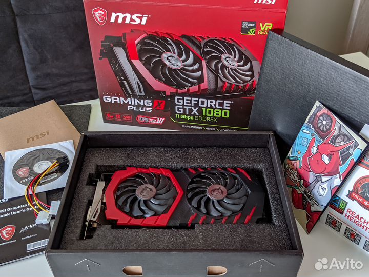 Видеокарта MSI GeForce GTX 1080 Gaming X Plus 8Gb
