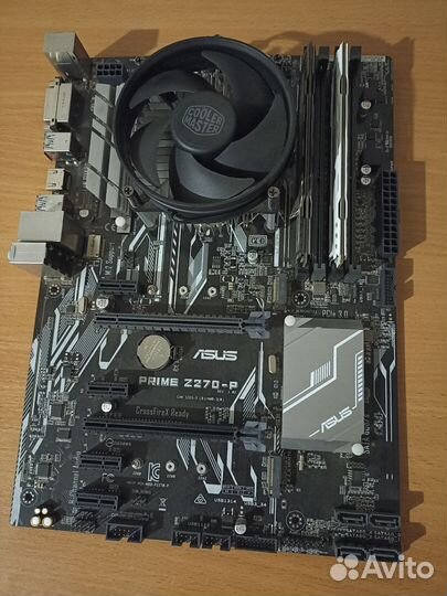 Материнская плата Asus z270-p + G3930 + 8gb ddr4