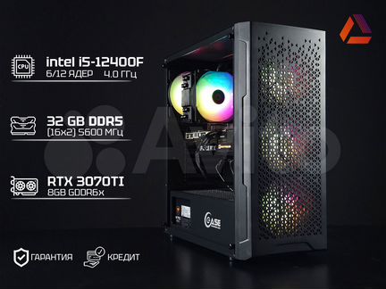 Игровой пк i5-12400F, RTX 3070TI, DDR5 32GB, NVMe