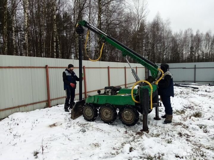 Винтовые сваи монтаж