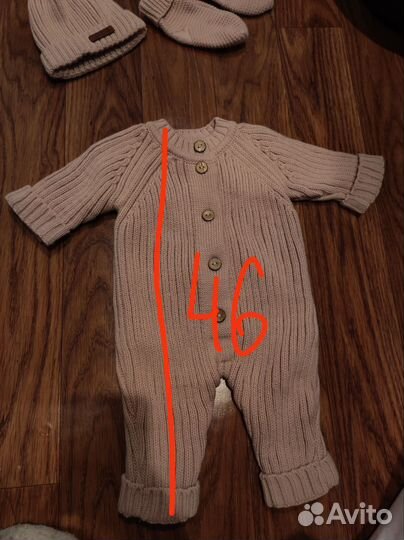 Вязаный костюм детский 62