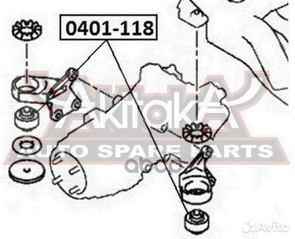 Сайлентблок крепления заднего редуктора 0401118