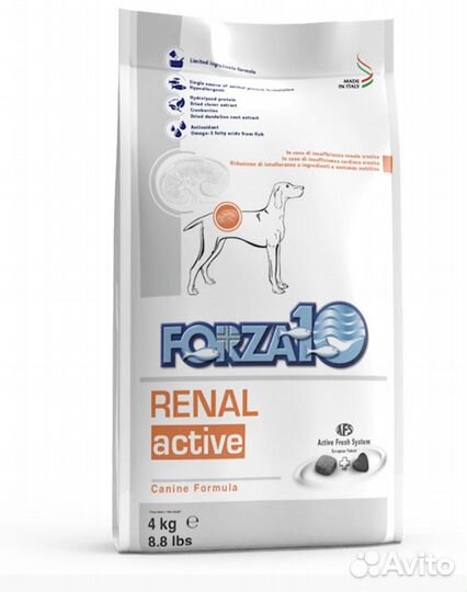 Корм для собак forza10 renal 4 кг