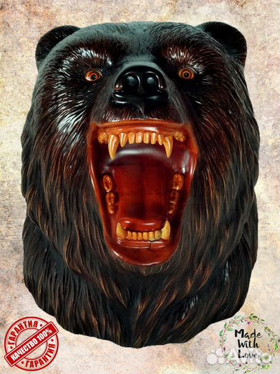 Подставка для наушников из дерева 