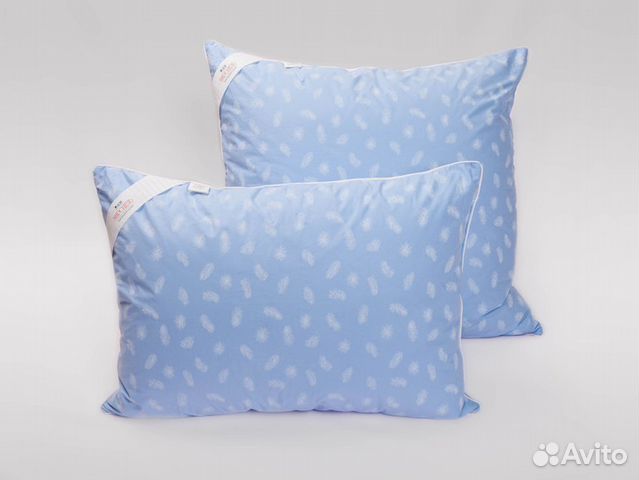 Подушки пухоперовые, новые, разных размеров, в уп